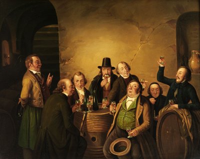 The Wine Tasting by Johann Peter Hasenclever
